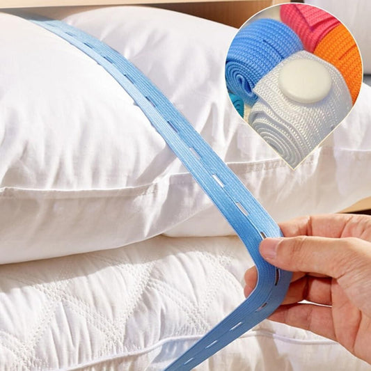 Elastic Storage Bands with Button Closure (Pack of 10)