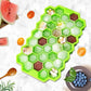 Silicone Honeycomb Ice Cube Tray with Lid (37 Cavities)