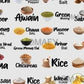 3D Waterproof Kitchen Jar Label (Pack of 1 - 60 Stickers)