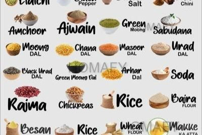 3D Waterproof Kitchen Jar Label (Pack of 1 - 60 Stickers)